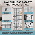 Kotkn 35 Compartment Over The Door Storage - Breathable Mesh Hanging Organizer with Large Pockets, Space Saving Design for Me