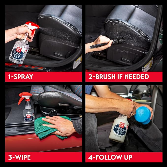 Griot's Garage Interior Cleaner Spray for Car Seats, Carpet, Upholstery Fabric, Floor Mat, Vinyl, Dashboard, Ideal for Truck,
