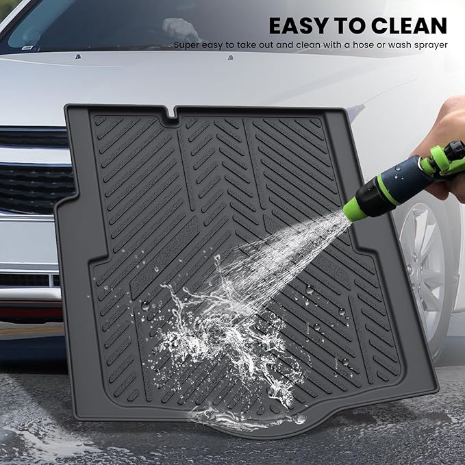 LASFIT Trunk Mat for Chevrolet Chevy Cruze 2016-2020 (Not for 2016 Cruze Limited), Only Fit Cargo with Spare Tire, All Weather TPE Custom Fit Cargo Mat Trunk Liner (Fit Sedan, Not for Hatchback)