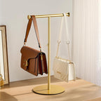 niffgaff T Bar Purse Display Stand Tabletop: Adjustable Height Handbag Holder, Countertop Hanging Rack for Long Necklace Scar