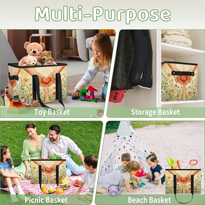 Reusable Grocery Bags Heavy Duty Shopping Bags Foldable Large Tote Bags with Long Handles & Hard Bottom