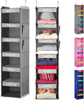 Handy Laundry Hanging Clothes Organizer for Kids - 6-Shelf Closet Daily Clothing Organization Labeled Shelves with Days of Th