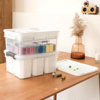 Citylife 17 QT Plastic Storage Bins Clear Storage Box with Lids Multipurpose Stackable Storage Containers for Organizing Tool