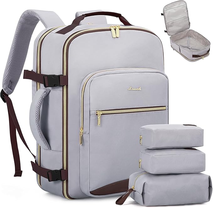 LOVEVOOK Travel Backpack for Women & Men 40L,Airline Approved Carry On Backpack Travel Essential,TSA Carry on Luggage,Persona