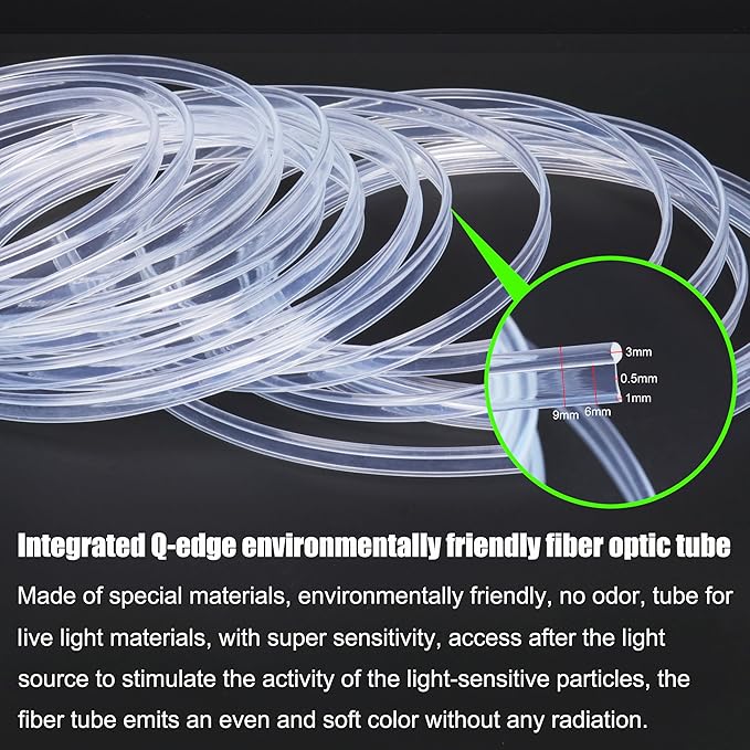 Optic Fiber Cable Waterproof Car Side Glow LED Illumination Optic Fiber Band Car Interior Atmosphere Neon Cold Lights 4 Meters (13.12ft)