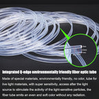 Optic Fiber Cable Waterproof Car Side Glow LED Illumination Optic Fiber Band Car Interior Atmosphere Neon Cold Lights 4 Meters (13.12ft)