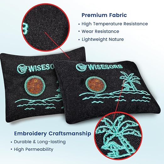 100g x 2pcs Reusable Desiccant Packs for Storage, Color Indicating Silica Gel Packets Moisture Absorbers with Visible Window,