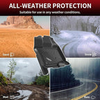 LASFIT Floor Mats for Ford F-150 2015-2026 | F150 Lightning 2022-2025 SuperCrew (Rear w/o Fold Flat Storage) Carpet Floor All Weather Protector TPE Truck Liners- 1st & 2nd Row, 3pcs Black