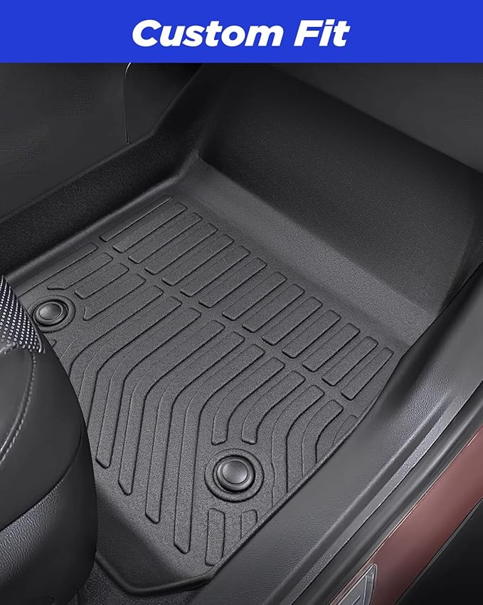 All Weather Floor Mats Cargo Liner for Chevrolet Chevy Blazer 2025 2024-2019 (Gas Only) Waterproof Nonslip Rubber for Base/L/LS/LT/Premier/RS Accessories 2023 2022 2021 2020 Car Rug Cover Protector