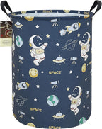 HUNRUNG Laundry Hamper,Large Canvas Fabric Lightweight Storage Basket Toy Organizer Dirty Clothes Collapsible Waterproof for 