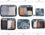 Jadyn Packing Cubes for Travel, 6-Piece Large Packing Cube Organizer Set for Suitcase, Duffel Bag, Luggage, Multiple Sizes Tr