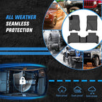 Nilight TPE Floor Mats for Chevy Colorado GMC Canyon Crew Cab 2023 2024 2025 2026,All Weather Custom Fit Heavy Duty Floor Liners