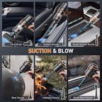 KMM Handheld Car Vacuum Cleaner, 11000PA Vacuum Cleaner & Air Duster, 120W High Power Vacuum Portable Cordless, Hand Held Vac