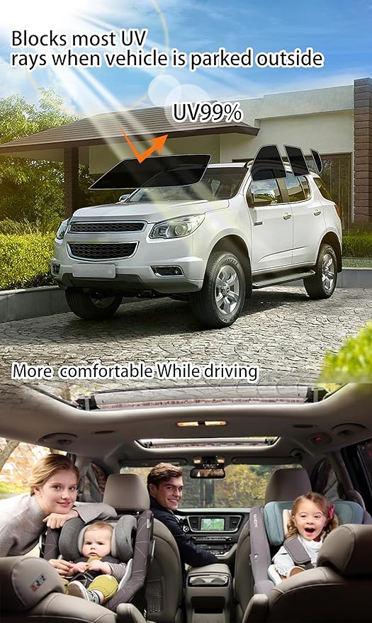 AUTOTEK Precut Windows Tint Film Back Cars Sun Blocking Protection Privacy Anti Shatter Glass 2 Ply Computer Cut 50% Tint Shade for Chevrolet Trailblazer 2021-2026