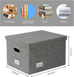 File Organizer Collapsible Storage Box for Office File Box with Lids Document Organizer for Office and Home Easy Slide Durabl