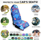 Waterproof Sweating Car Seat Cover for Post Gym Workout, Running, Swimming, Beach and Hiking, Universal Fit Non-Slip Bucket S