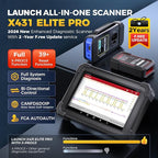 LAUNCH X431 1MM0 Elite Professional Diagnostic Scanner with X-PR0G3, 2026 Bi-Directional Control All System Scan Tool with