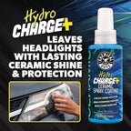 Chemical Guys Headlight Restoration & Ceramic Kit, Complete DIY Kit for Removing Yellowing & Oxidation, Includes Restoration Compound, HydroCharge With Microfiber & Applicator