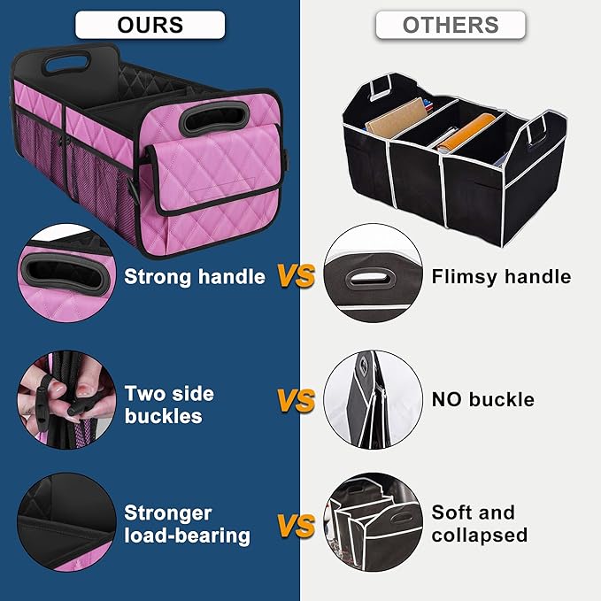 Deosk Car Trunk Organizer for SUV, Car Organizers and Storage with 6 Pocket, Car Accessories for Women/Men 70L Waterproof