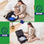 Travel Vacuum Bags with Electric Pump, Vacuum Travel Bags for Luggage and Suitcase, Combo 12 Pack