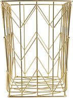 U Brands Desktop Hanging File Organizer, Gold Wire Metal Letter Size File Holder, Steel Wire Document & Folder Organizer for 