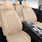 Car Seat Covers Full Set, Breathable and Waterproof Napa Leather Car Seat Cover, Interior Universal Fit for Cars, Sedans, SUV