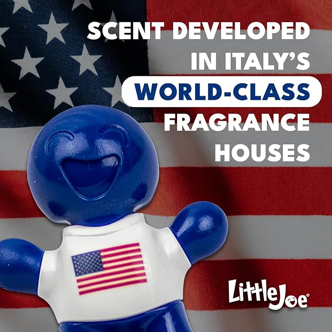 Little Joe 96419-6PK USA Edition New Car Scent Car Air Freshener Vent Clip, Fights Odors for up to 45 Days, Long-Lasting Fres