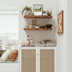Vivelove Floating Shelves for Wall, 24 inch Wall Shelves for Bathroom Bedroom, Living Room, Kitchen, Office, Rustic Farmhouse