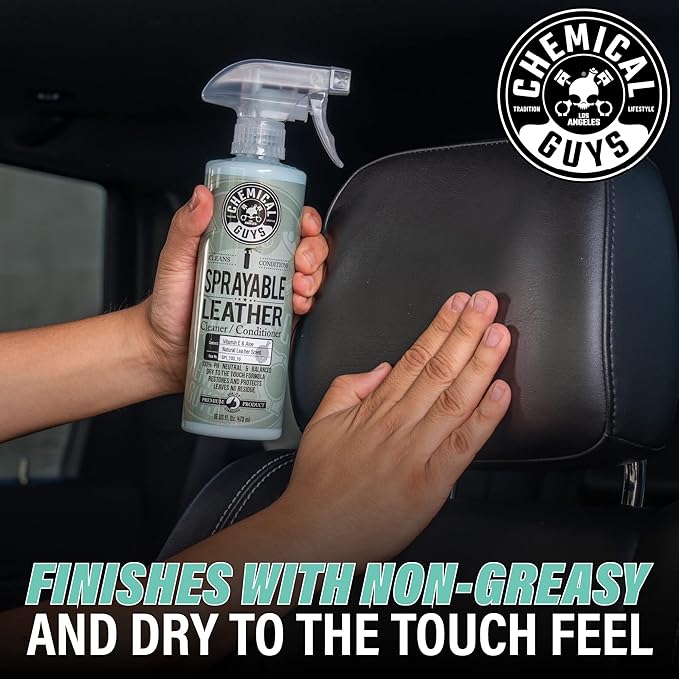 Chemical Guys SPI_103_1602 Sprayable Leather Cleaner and Conditioner in One for Car Interiors, Apparel, and More (Works on Na