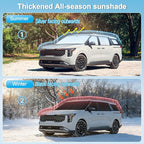 KMF 6pcs Thicken Sun Shades for KIA Sportage 2017-2022 Accessories, Custom Fit Full Car Window Covers for Windshield Side Rear, UV Block and Privacy Blackout for Camping Outdoor