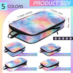 5 Pack Compression Packing Cubes for Travel Space Saving Cubes Luggage Organizer for Suitcase(Watercolor,Mixed)