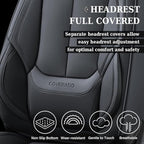 Coverado Seat Covers, Car Seat Covers Front Seats, Car Seat Cover, Car Seat Protector Waterproof, Car Seat Cushion Nappa Leat