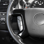 Linskip Steering Wheel Trim Covers Compatible with Avalanche/Suburban/Tahoe/Traverse/Silverado 1500 2500HD 3500HD & Yukon/Sierra & Cadillac Escalade 2007-2013 Black Interior Accessories