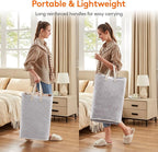 Lifewit 2 Pack Laundry Basket 80L Each, Collapsible Clothes Hamper with Reinforced Handles, Freestanding Waterproof Design fo
