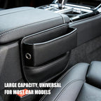 Car Seat Gap Filler Organizer, 2-Pack, Black Leather, Universal Anti-Drop Holder for Phone, Keys, Cards, Fits SUV, Truck