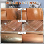 Light Brown Leather Recoloring Balm with 100ml Mink Oil,Leather Couch Scratch Remover,Leather Repair kit for Vinyl Furniture 