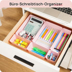 Vtopmart 25 PCS Plastic Drawer Organizers Set, 4-Size Versatile Bathroom and Vanity Drawer Organizer Trays, Storage Bins for 