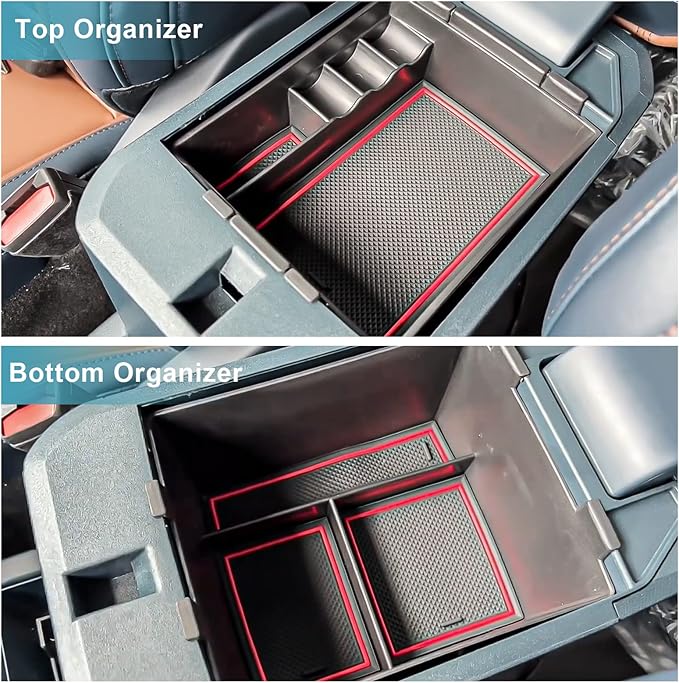 CDEFG for 2022-2026 Maverick Center Console Organizer Tray 2022 2023 2024 2025 2026 Ford Maverick Armrest Trays Storage Box C