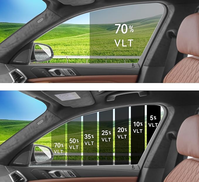 AUTOTEK Precut Window Tint Film Front Two Door Windows Tint Film Cars Sun Blocking Protection Privacy Anti Shatter Glass 2 Ply Computer Cut 70% Tint Shade for Chevrolet Trailblazer 2021-2026