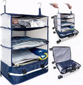 Grand Fusion Stow-N-Go Packing Organizer for Luggage, Portable Hanging Travel Shelves, Carry-On Closet, Hanging Packing Cubes