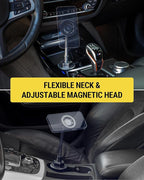Scosche MagicMount™ SMSCUP Magnetic Cup Holder Phone Mount with Adjustable Gooseneck and Magnet Head, MagSafe Phone Holder for Car Compatible with iPhone 16 15 14 13 12 Series, Mag Safe Case & Android