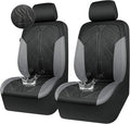 CAR PASS Waterproof Black Gray Car Seat Covers Front Seat Covers Neoprene Wetsuit,All-Weather Non-Slip Durable,Universal Fit 