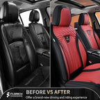 FLORICH Seat Covers for Cars, Waterproof Automotive Seat Covers, Leather Car Seat Covers 2 Pack, Universal Front Seat Cushion