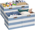 Posprica Storage Basket Bins,11×11 Collapsible Storage Cubes Fabric Drawers for Nurseries,Offices,Closets,Home Décor (Set of 