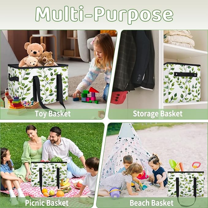 Reusable Grocery Bag, Foldable Large Shopping Tote Bag for Groceries Kitchen Picnic Car Trunk