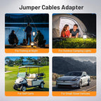 Jumper Cables Adapter for Milwaukee M12 12V Battery, 6FT 12AWG Portable Car Jump Starter Booster Cables, Automotive Emergency Power Tool for Car Truck SUV Jump Starting Using Tool (6FT 12AWG)