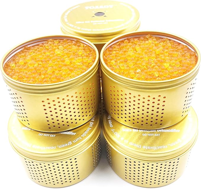 Gun Safe Dehumidifier 200g - Small Silica Gel Desiccant Canister, Moisture Absorber for Gun Cabinets & Safes, Protect 160