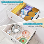 Vtopmart 10 Pack 6" Tall Upgrade Drawer Dividers for Big and Deep Drawer, 12.8"-22.3" Adjustable Expandable Dresser Drawer Or