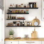 Vivelove 30 Inches Floating Shelves Wall Mounted, 10" Deep Wall Shelves for Bedroom, Bathroom, Living Room, Kitchen, Office, 