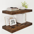 Vivelove 12" Deep Floating Shelves Over Toilet, 24" Wall Shelves for Bathroom Bedroom Kitchen Living Room Laundry Room, Farmh